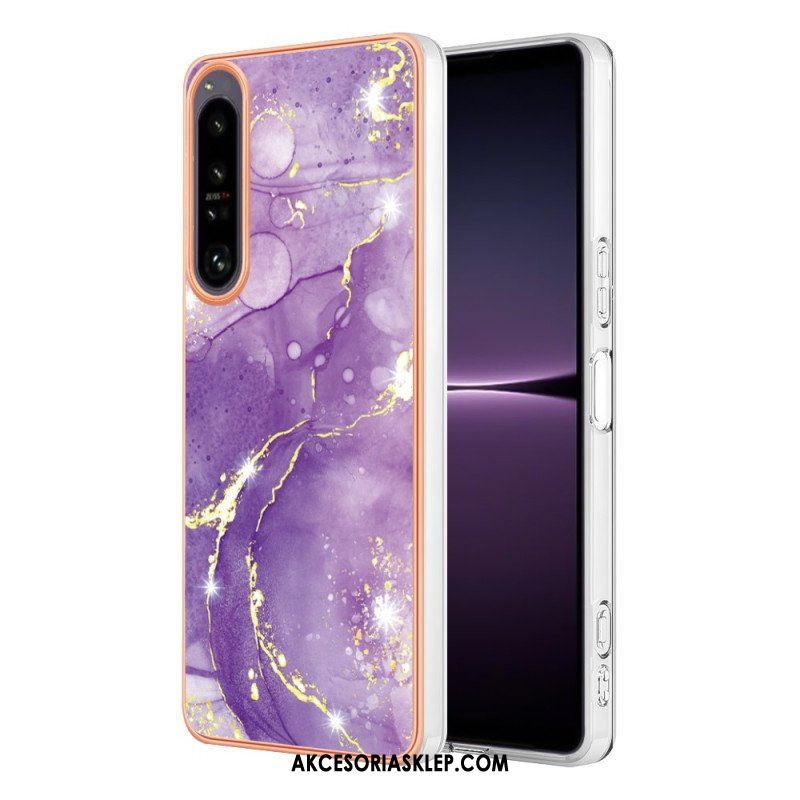 Etui do Sony Xperia 1 IV Kolorowy Marmur