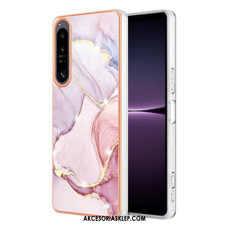 Etui do Sony Xperia 1 IV Kolorowy Marmur