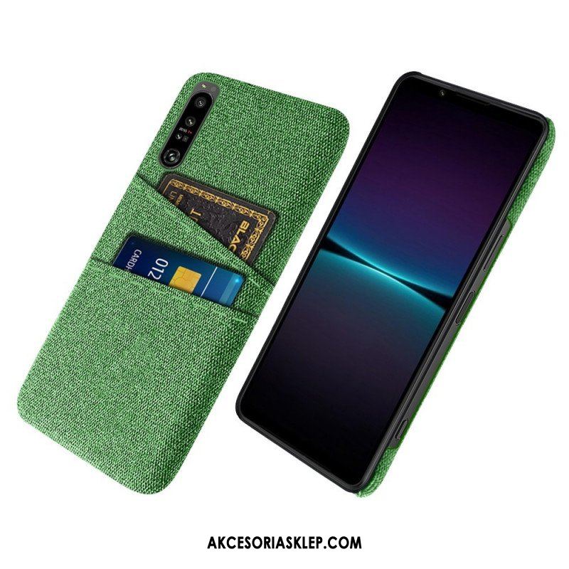 Etui do Sony Xperia 1 IV Tkanina Na Karty