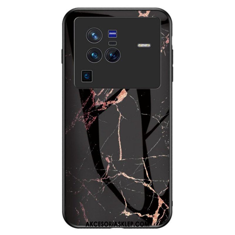 Etui do Vivo X80 Pro Marmurowe Szkło Hartowane