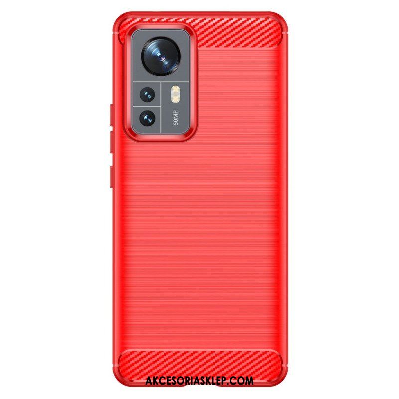 Etui do Xiaomi 12 Pro Szczotkowane Włókno Węglowe