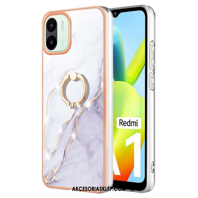 Etui do Xiaomi Redmi A1 Marmur Ze Wspornikiem Pierścienia