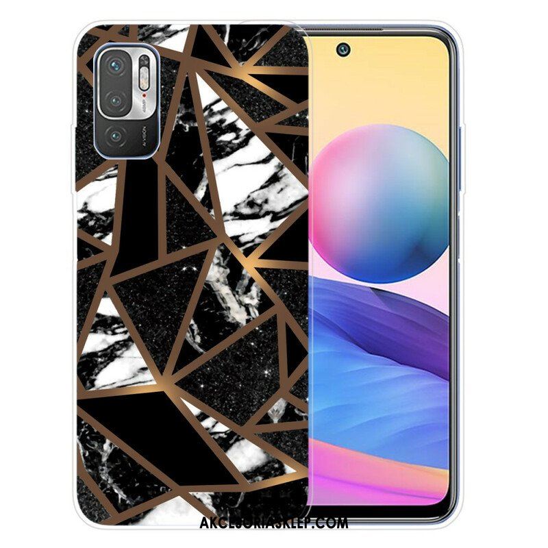 Etui do Xiaomi Redmi Note 10 5G Geometryczny Marmur