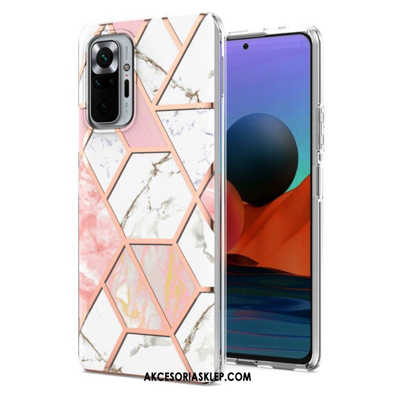 Etui do Xiaomi Redmi Note 10 Pro Marmur O Intensywnej Geometrii