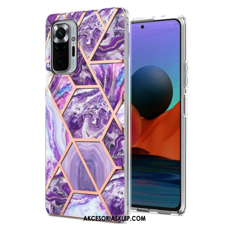 Etui do Xiaomi Redmi Note 10 Pro Marmur O Intensywnej Geometrii