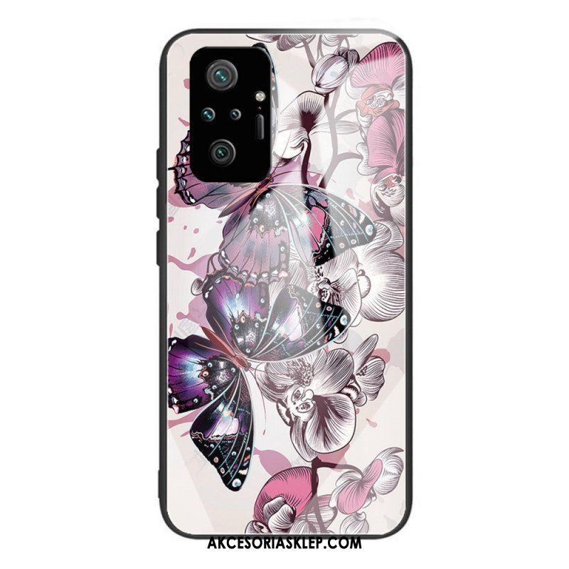 Etui do Xiaomi Redmi Note 10 Pro Motyle Odmiana Szkło Hartowane