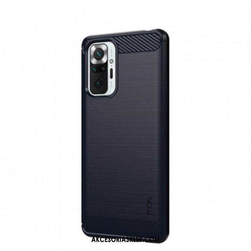 Etui do Xiaomi Redmi Note 10 Pro Szczotkowane Włókno Węglowe Mofi