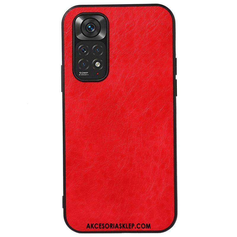 Etui do Xiaomi Redmi Note 11 / 11S Teksturowana Sztuczna Skóra