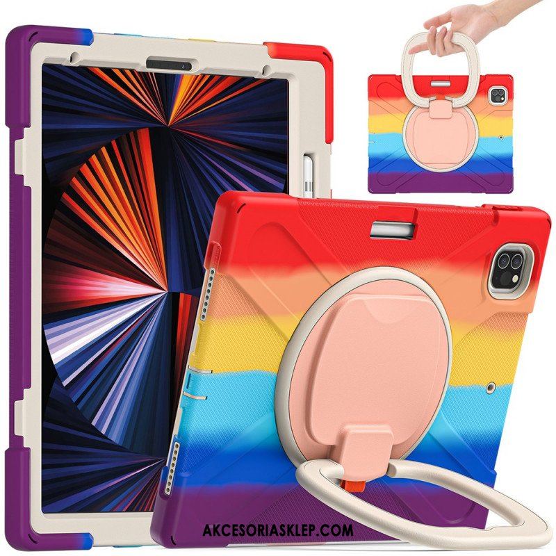 Etui do iPad Pro 12.9" (2022) Ultra Odporny Kolor Wspornika Obrotowego Pierścienia