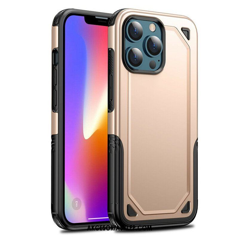 Etui do iPhone 13 Pro Efekt Metalicznego Pancerza