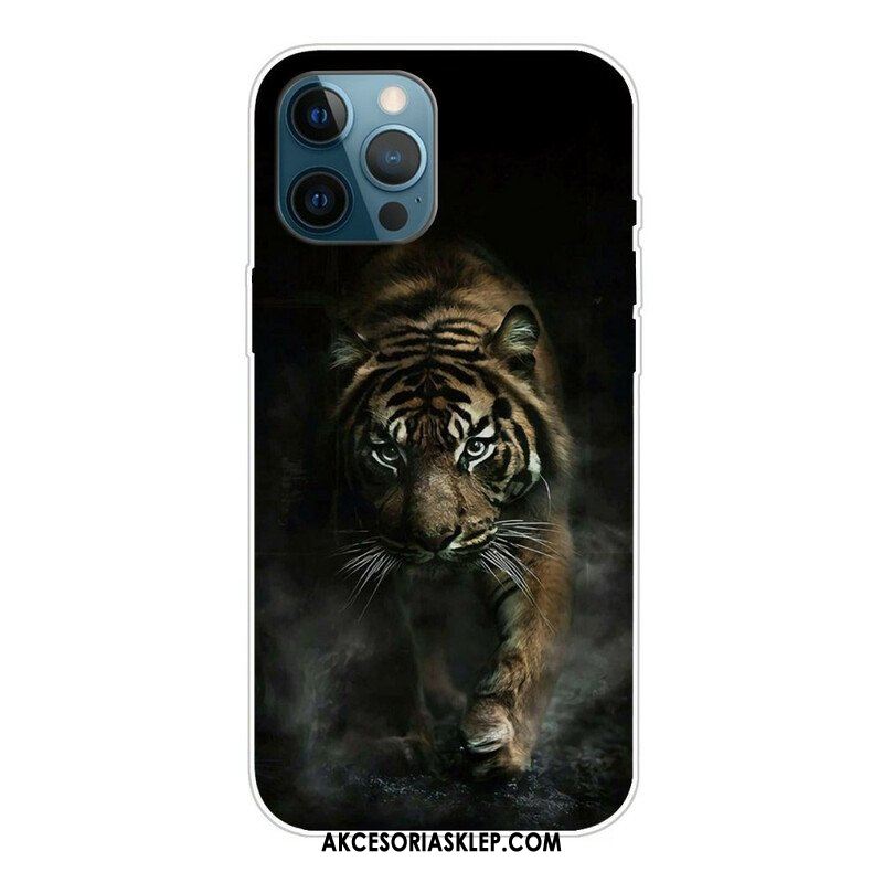 Etui do iPhone 13 Pro Max Elastyczny Tygrys