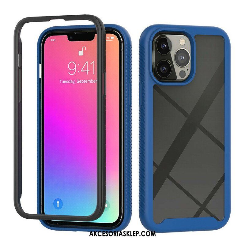 Etui do iPhone 13 Pro Max Hybrydowe Silikonowe Krawędzie