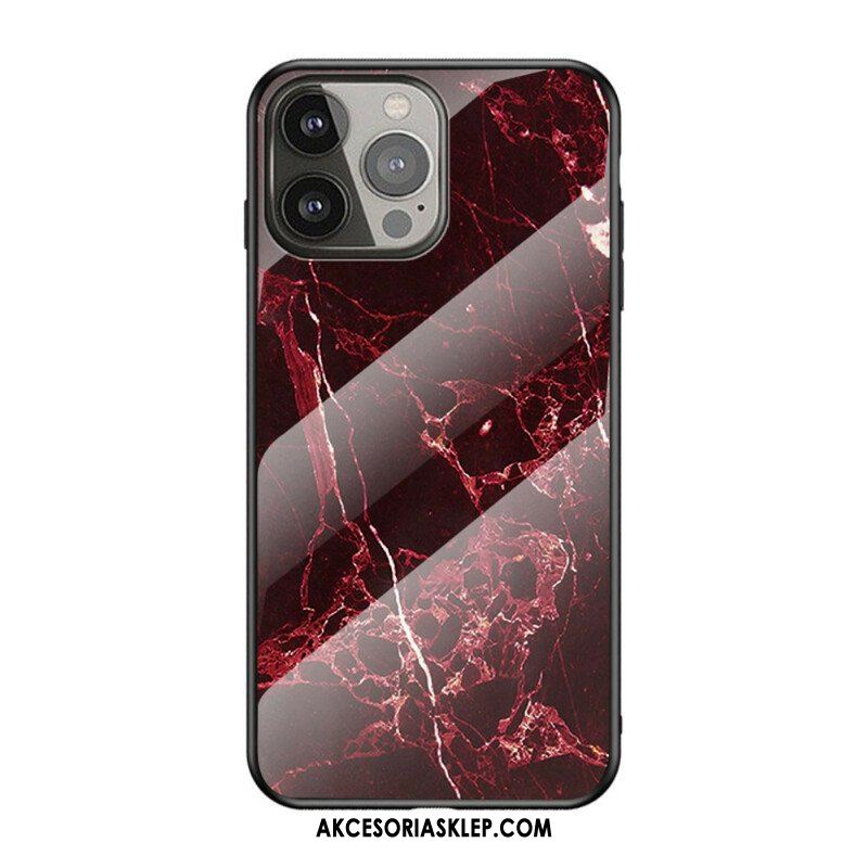 Etui do iPhone 13 Pro Szkło Hartowane W Kolorach Marmuru