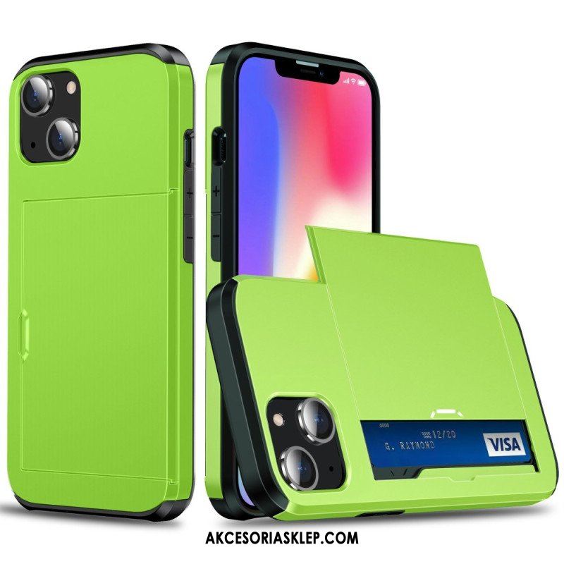 Etui do iPhone 14 Dwa Zapinane Na Zamek Etui Na Karty