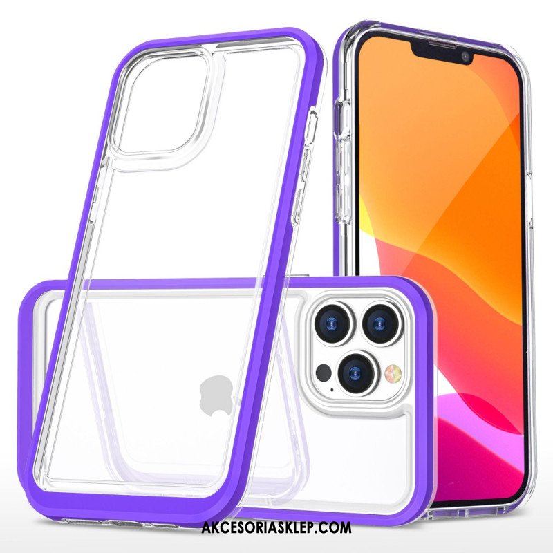 Etui do iPhone 14 Pro Krawędzie W Kolorze Kryształu