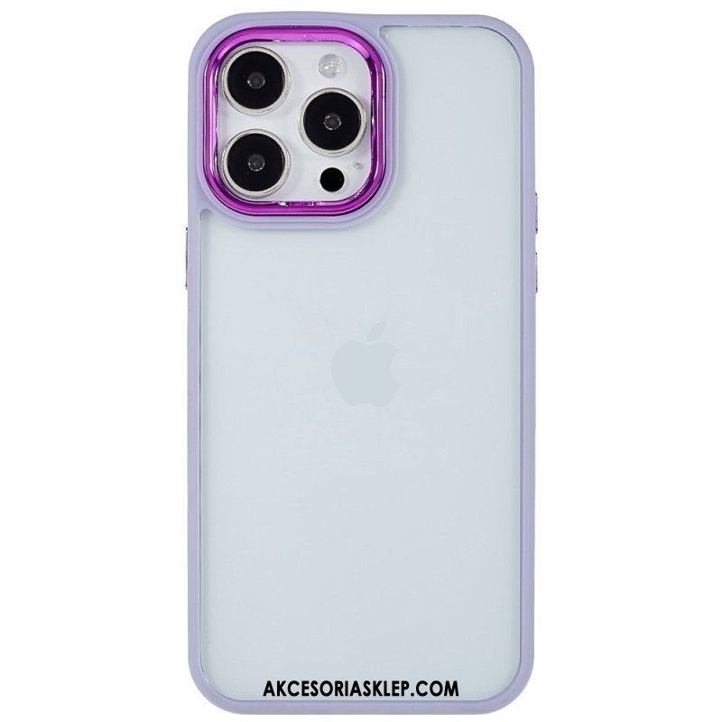 Etui do iPhone 14 Pro Max Przezroczyste Kolorowe Krawędzie