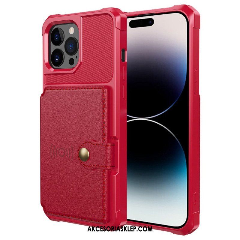 Etui do iPhone 14 Pro Max Zintegrowany Uchwyt Na Kartę