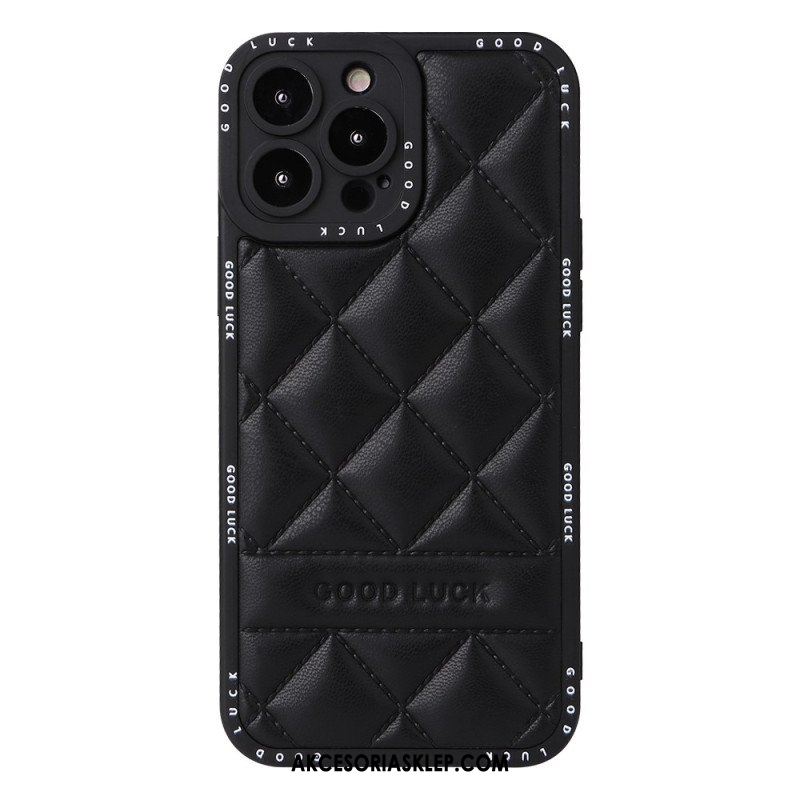 Etui do iPhone 14 Pro Powodzenia Pikowane