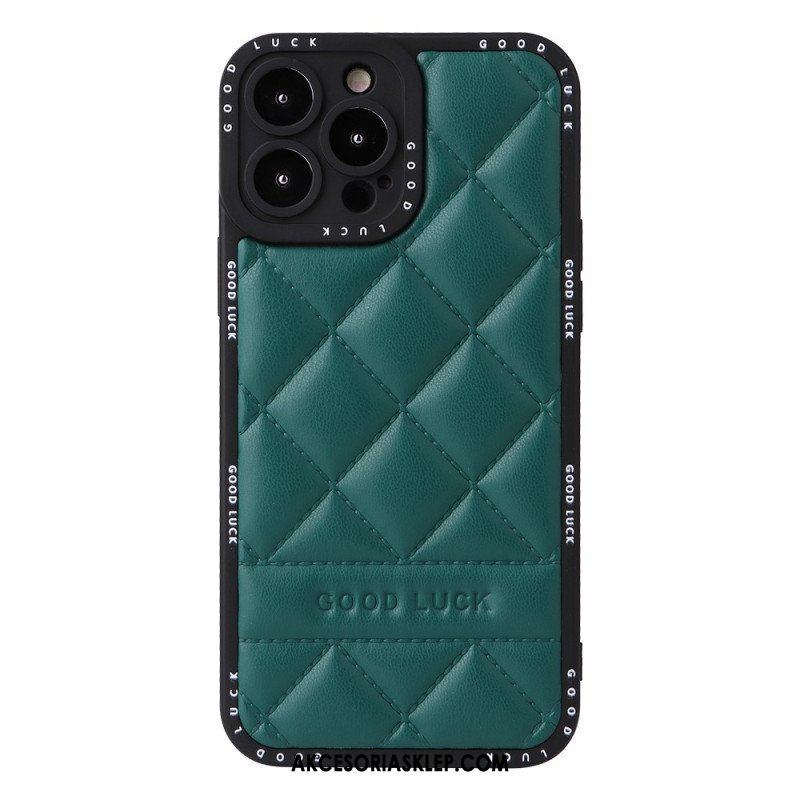 Etui do iPhone 14 Pro Powodzenia Pikowane