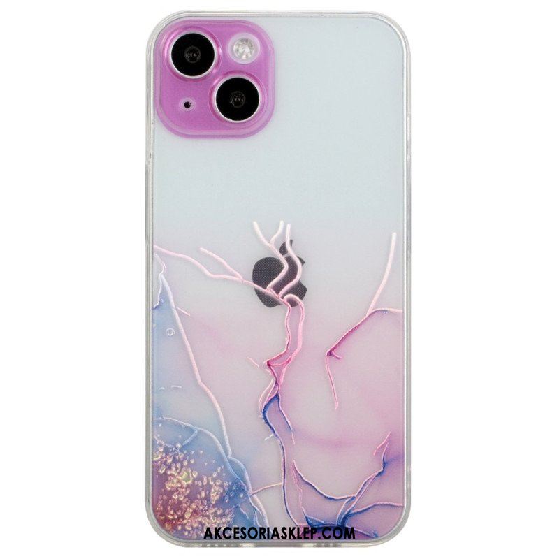 Etui do iPhone 15 Plus Elastyczny Marmur