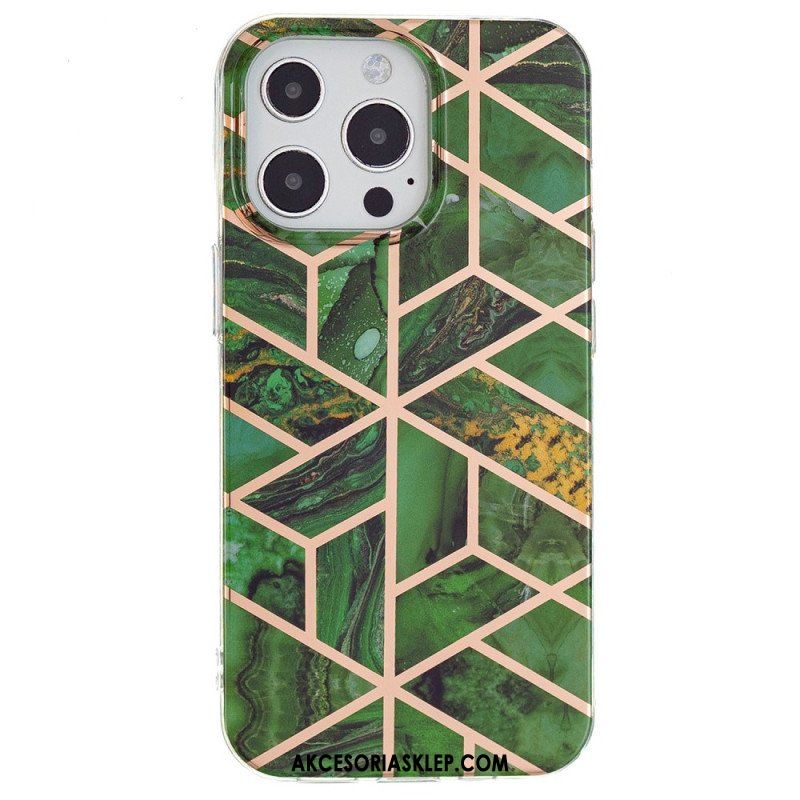 Etui do iPhone 15 Pro Max Marmur Geometryczny