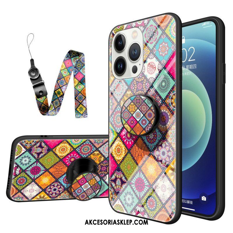 Etui do iPhone 15 Pro Patchwork