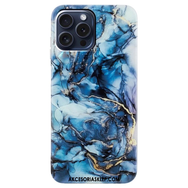Etui iPhone 16 Pro Wzór Marmurkowy Etui Ochronne