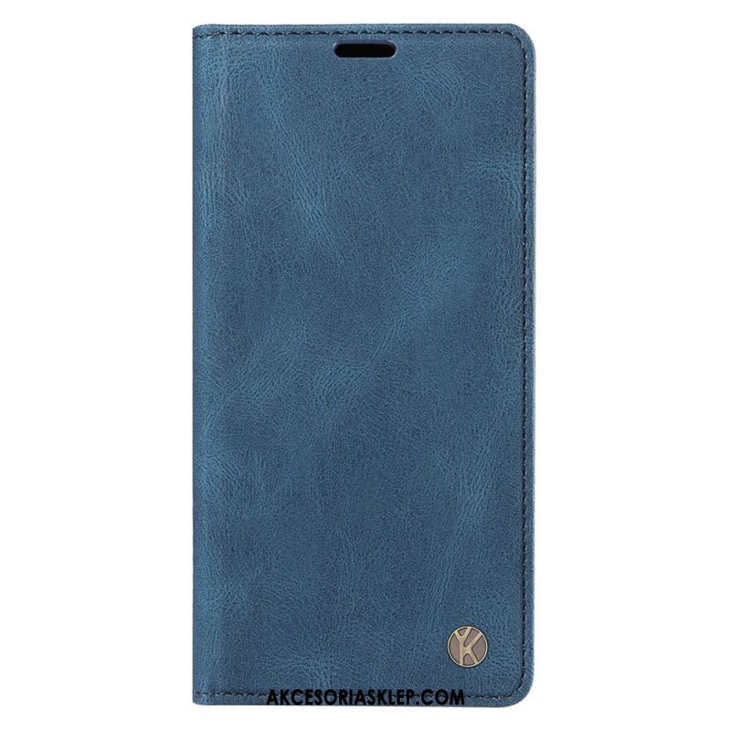 Flip Kotelot Do iPhone 16 Pro Efekt Zamszu Yikatu