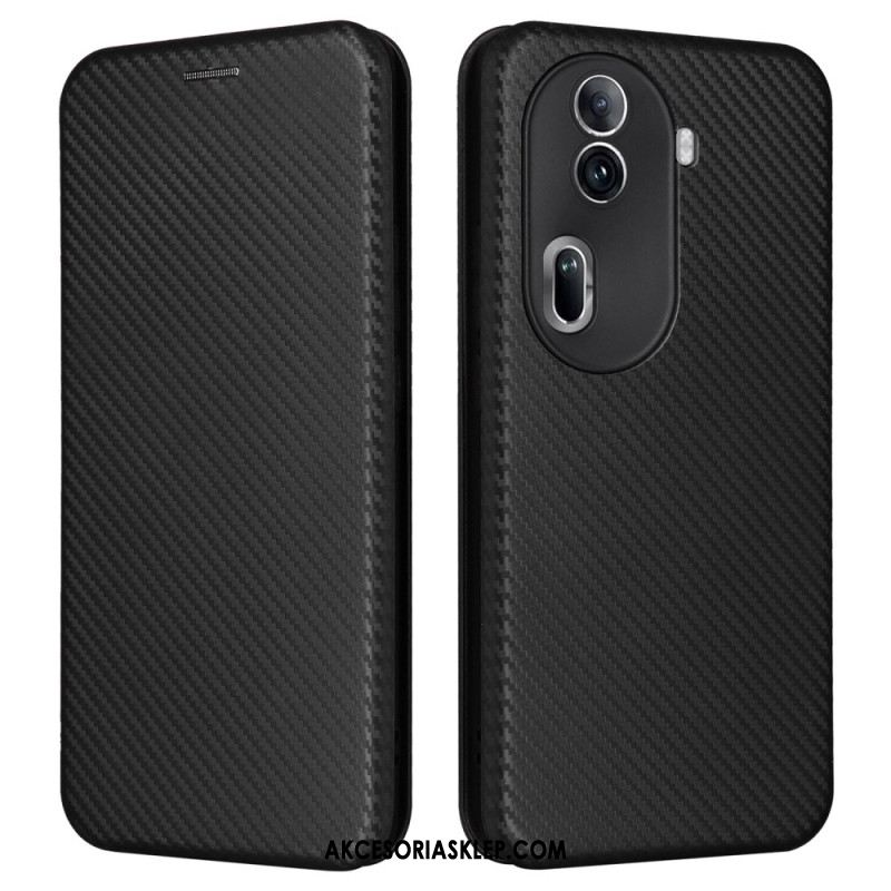 Flip Kotelot Oppo Reno 11 Pro 5g Etui Na Telefon Włókno Węglowe