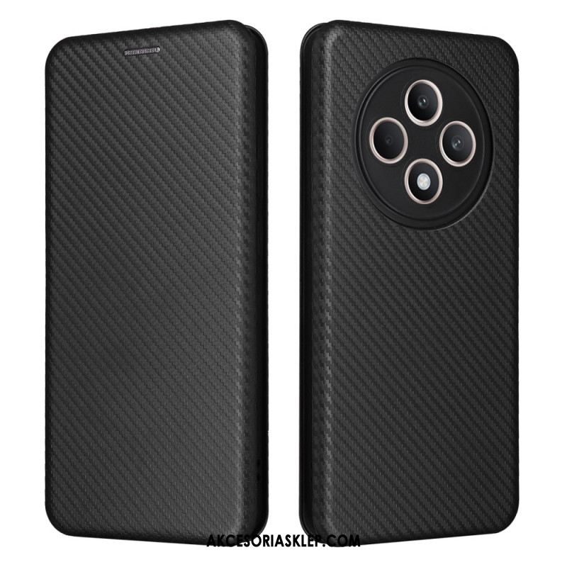 Flip Kotelot Oppo Reno 12f 5g Włókno Węglowe