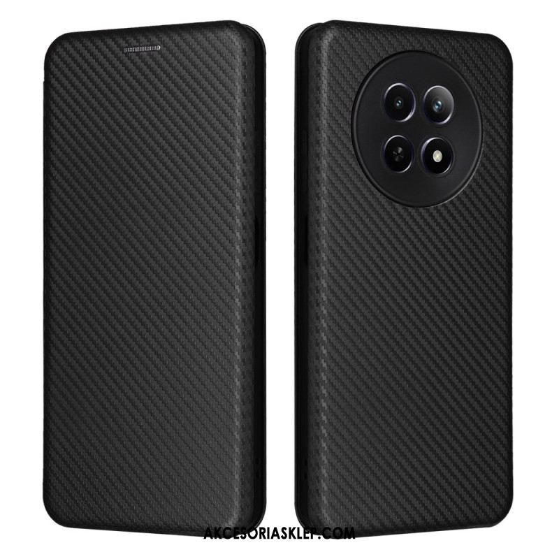 Flip Kotelot Realme 12 / 12x 5g Włókno Węglowe