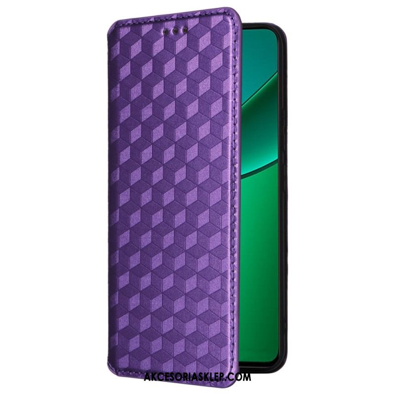 Flip Kotelot Realme 12 Plus 5g Kostki 3d