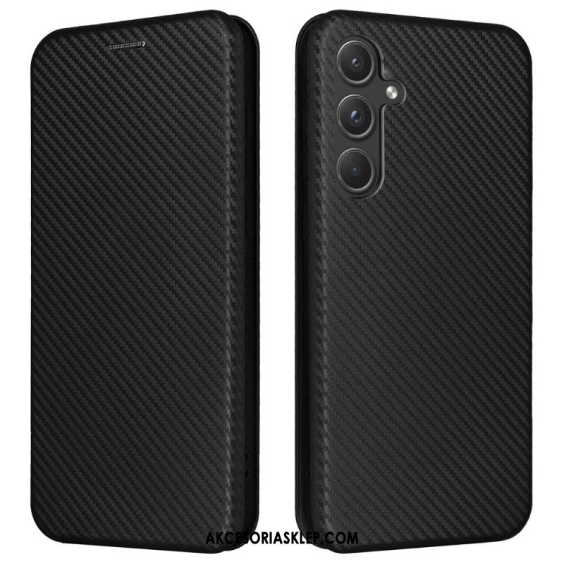 Flip Kotelot Samsung Galaxy A55 5g Etui Na Telefon Tekstura Włókna Węglowego