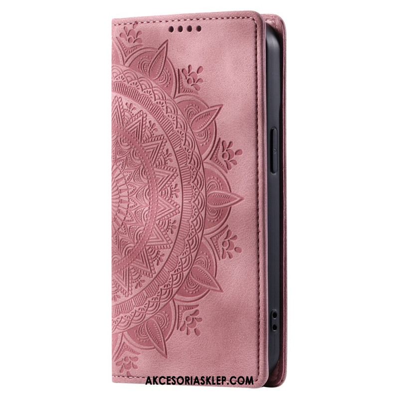 Flip Kotelot Xiaomi Redmi Note 13 Pro Plus 5g Etui Na Telefon Efekt Zamszu Mandali
