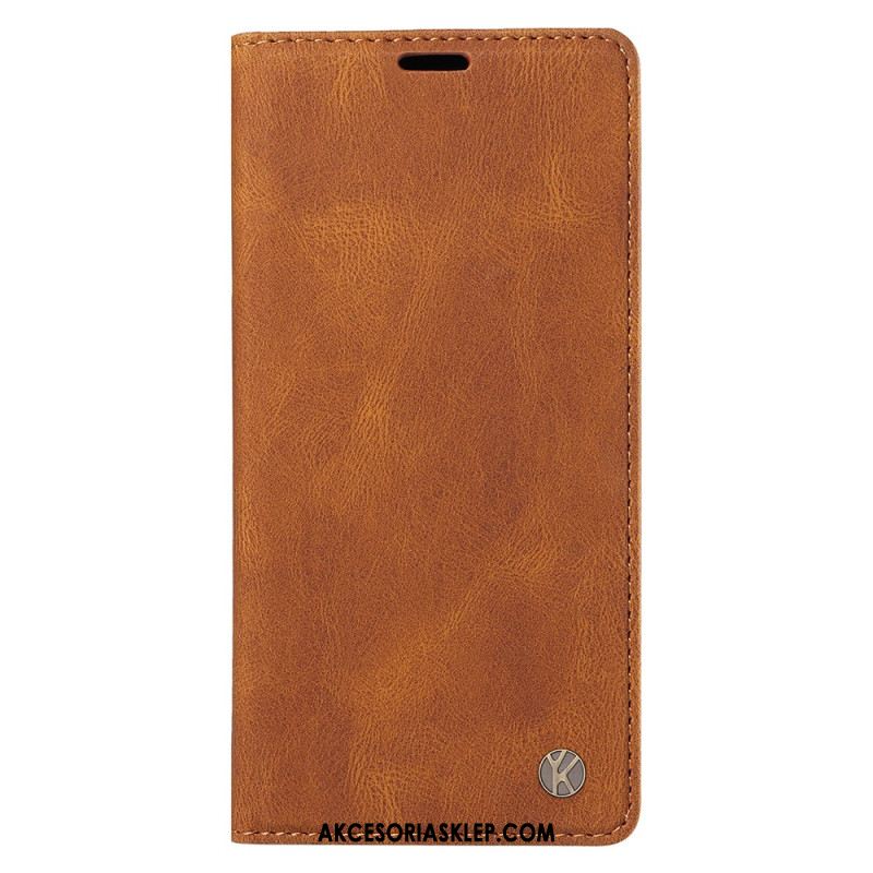 Flip Kotelot iPhone 16 Pro Max Efekt Zamszu Yikatu