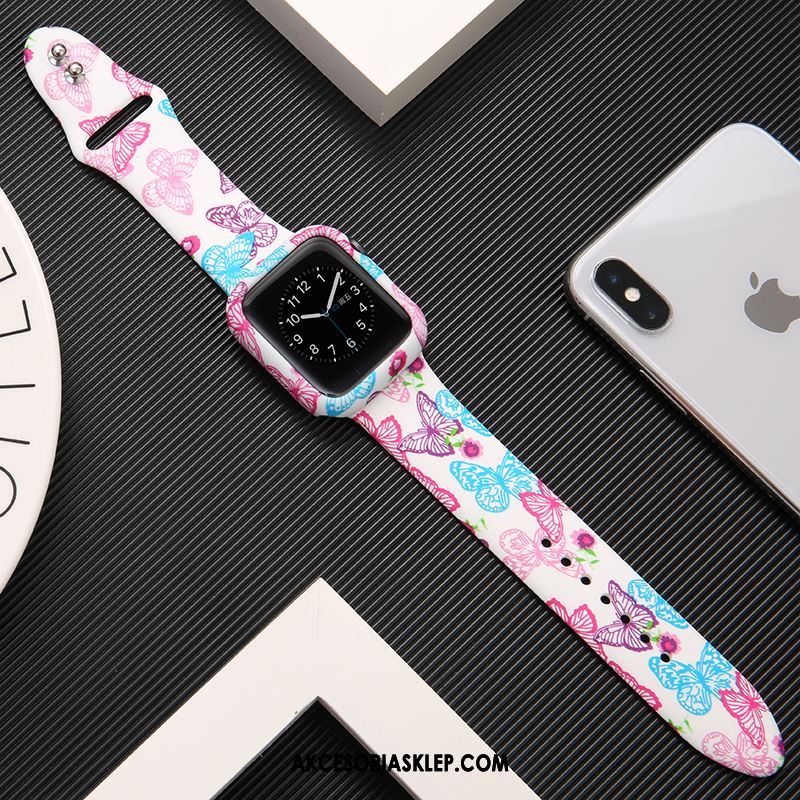 Futerał Apple Watch Series 2 Modna Marka Lampart Drukowana Ochraniacz Khaki Etui Tanie