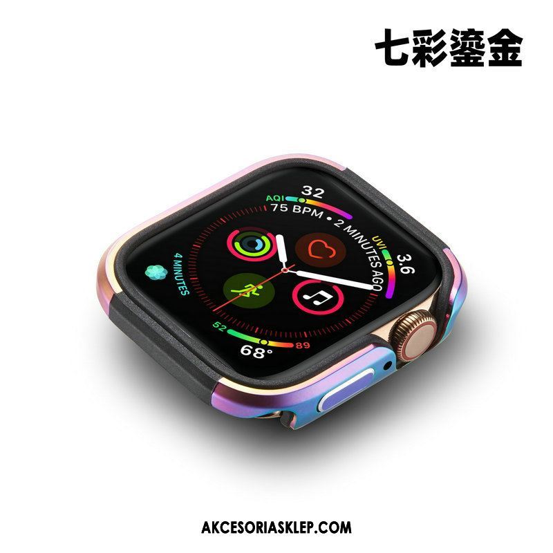 Futerał Apple Watch Series 4 Metal Granica Anti-fall Ochraniacz Złoto Etui Online