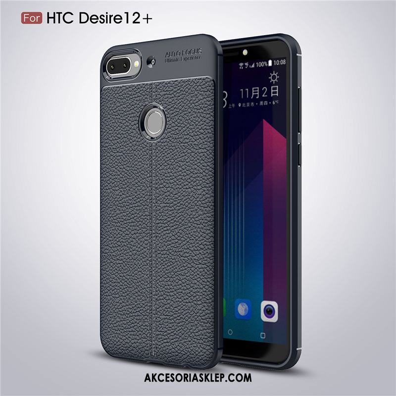 Futerał Htc Desire 12+ Anti-fall Miękki Wzór Ochraniacz Czarny Obudowa Sklep