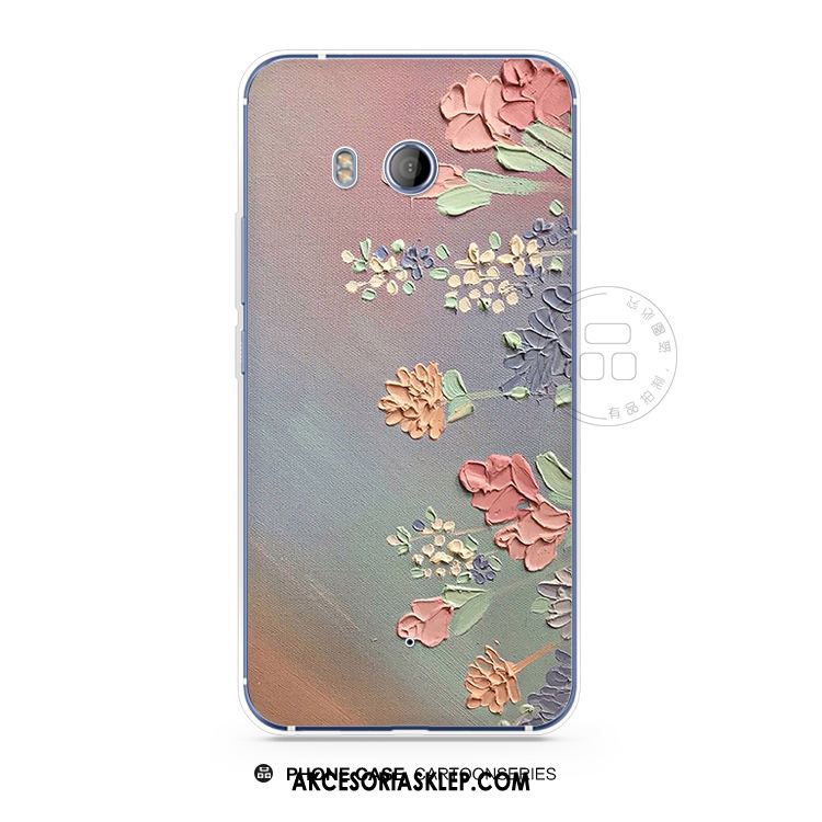 Futerał Htc U11 All Inclusive Różowy Vintage Tendencja Kwiatowa Etui Tanie