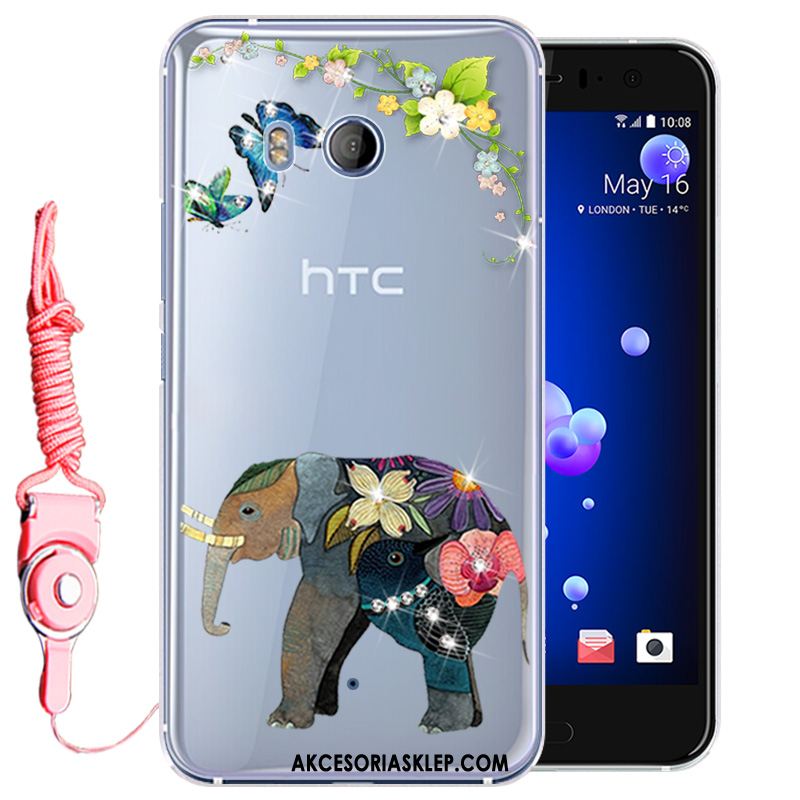 Futerał Htc U11 Ochraniacz Różowe Silikonowe All Inclusive Anti-fall Etui Tanie