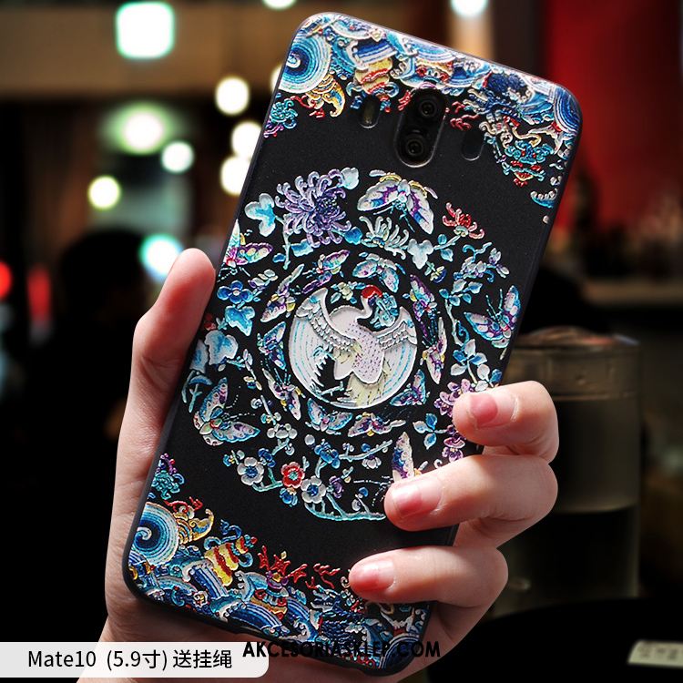 Futerał Huawei Mate 10 Relief Miękki Telefon Komórkowy Czerwony Anti-fall Pokrowce Kupię