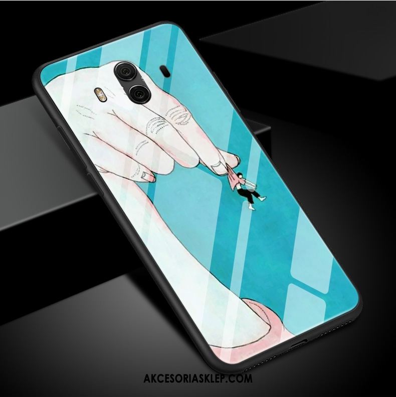 Futerał Huawei Mate 10 Szkło Obrzeża Telefon Komórkowy Niebieski Anti-fall Etui Dyskont