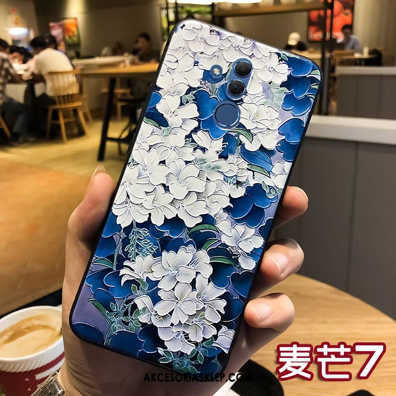 Futerał Huawei Mate 20 Lite Relief Silikonowe Nubuku Miękki Wiszące Ozdoby Pokrowce Tanie