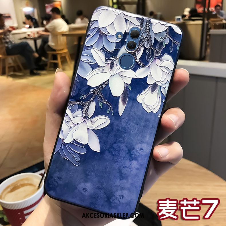 Futerał Huawei Mate 20 Lite Relief Silikonowe Nubuku Miękki Wiszące Ozdoby Pokrowce Tanie