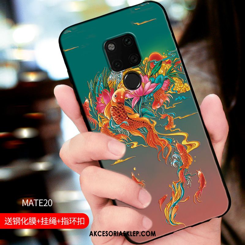 Futerał Huawei Mate 20 Modna Marka Tendencja Niebieski Wiszące Ozdoby Anti-fall Etui Tanie