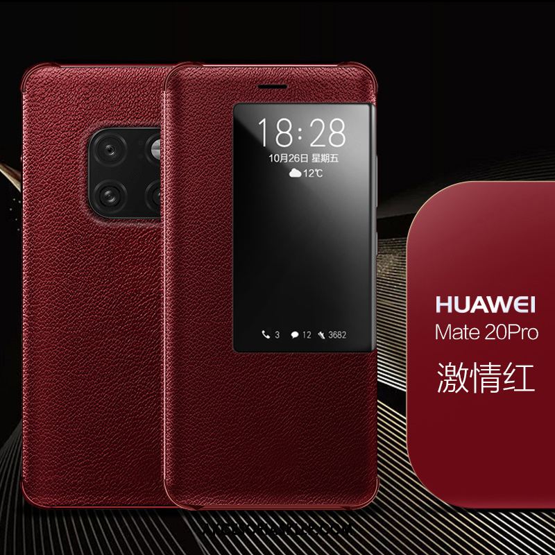 Futerał Huawei Mate 20 Pro Biznes Ochraniacz Anti-fall Niebieski Prawdziwa Skóra Pokrowce Sklep