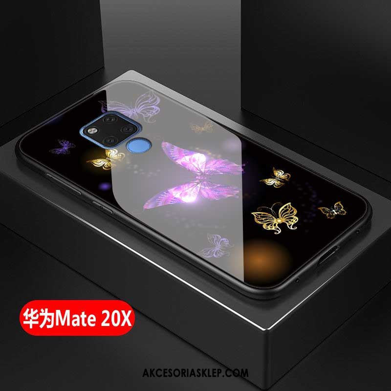 Futerał Huawei Mate 20 X Anti-fall Osobowość Silikonowe Miękki Szkło Hartowane Etui Tanie