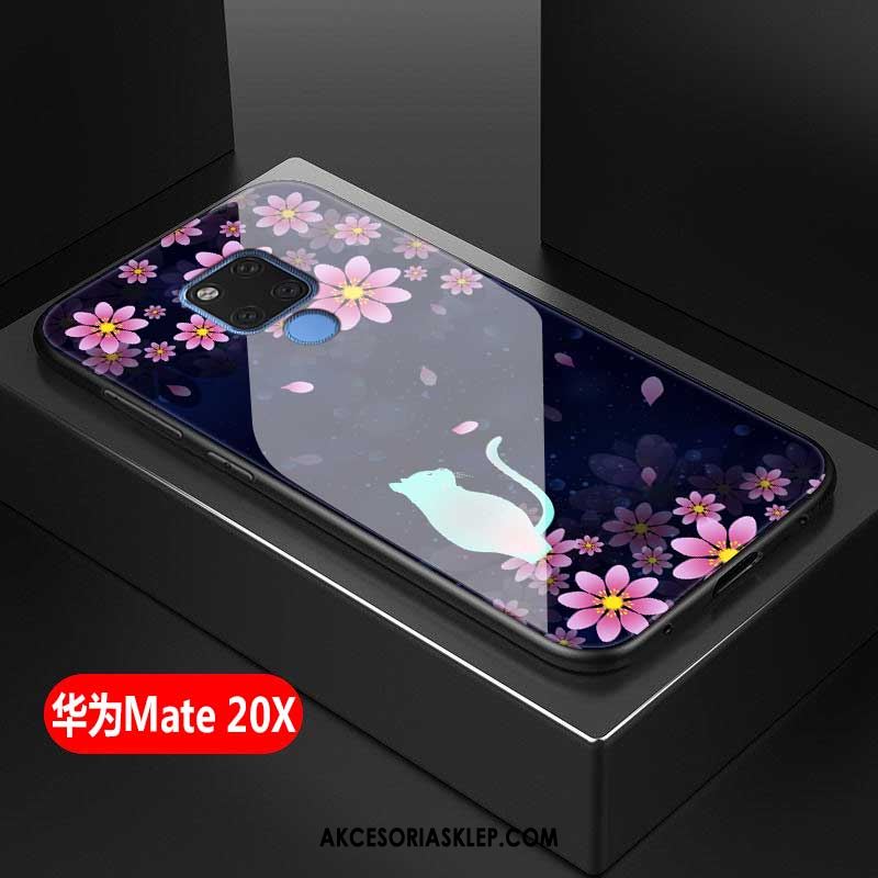 Futerał Huawei Mate 20 X Anti-fall Osobowość Silikonowe Miękki Szkło Hartowane Etui Tanie