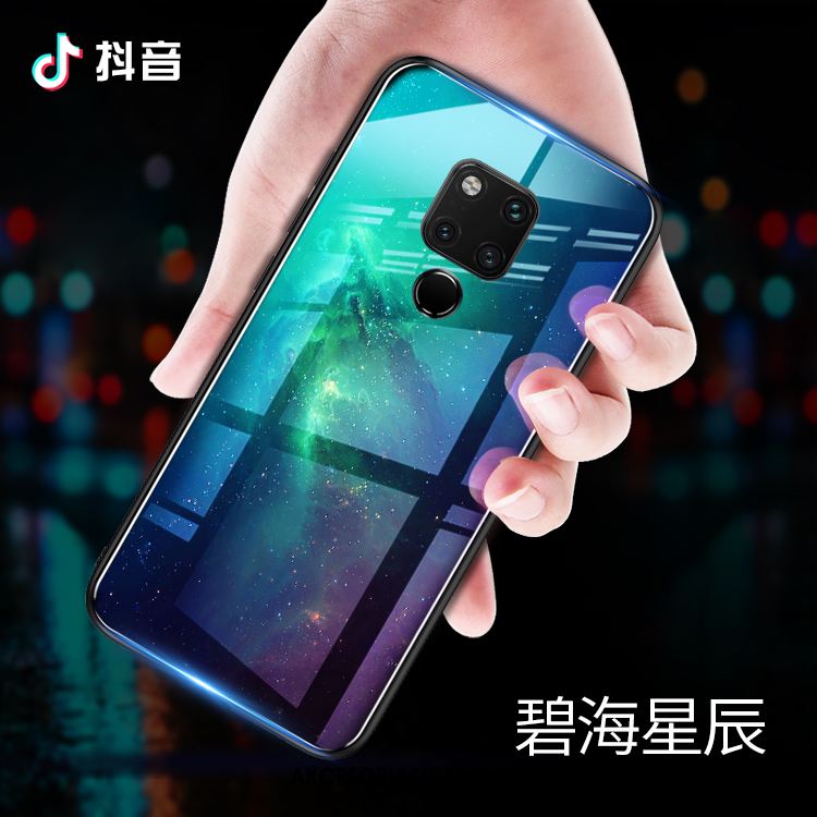 Futerał Huawei Mate 20 X Trudno Niebieski Telefon Komórkowy Szkło Tendencja Etui Dyskont