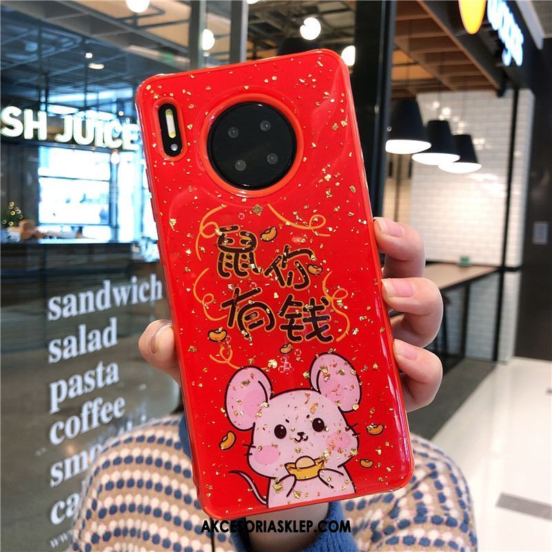 Futerał Huawei Mate 30 Pro Duży Miękki Modna Marka Telefon Komórkowy Czerwony Etui Tanie